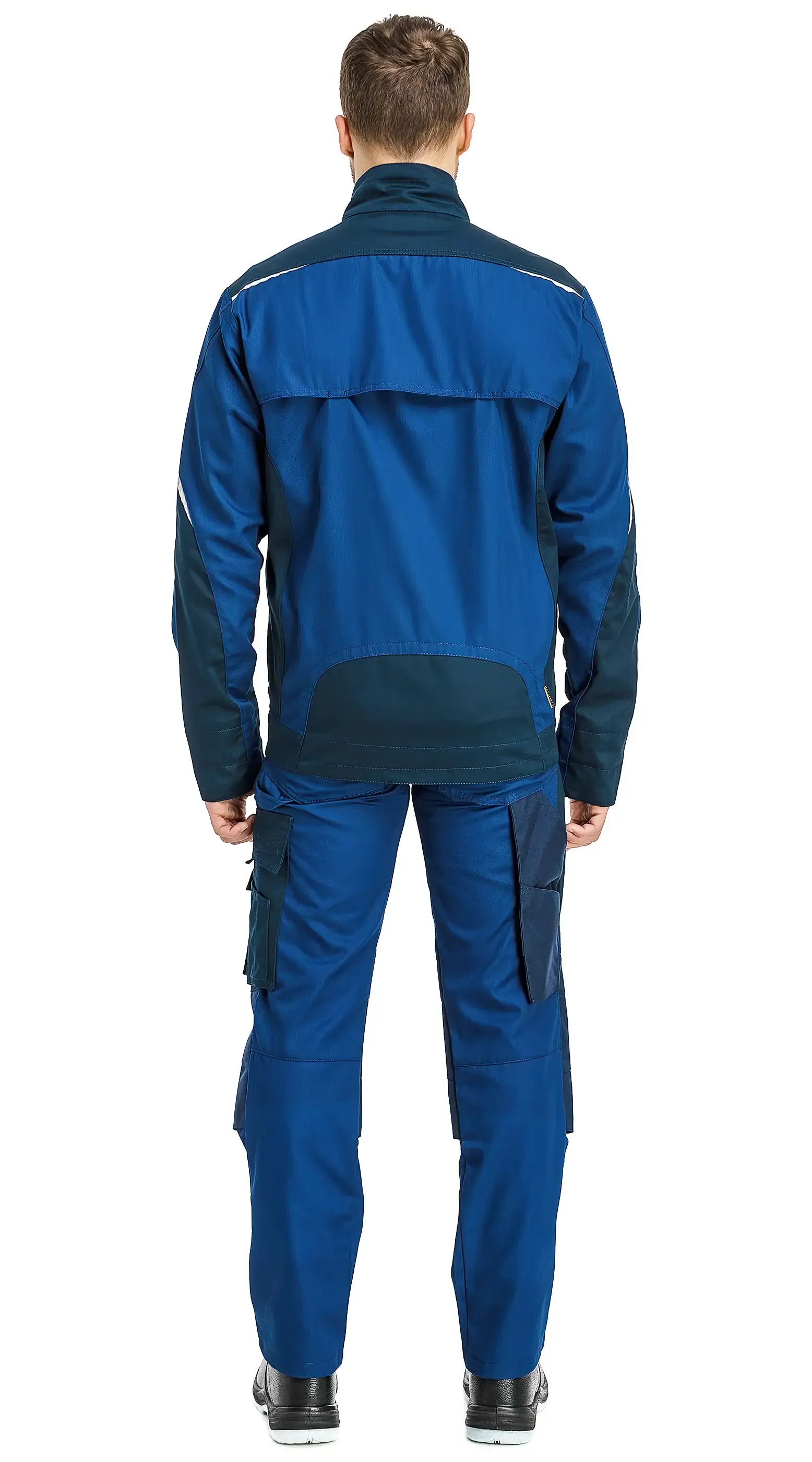 Костюм рабочий мужской летний RONTA KS2020 с брюками светло-синий, темно-синий