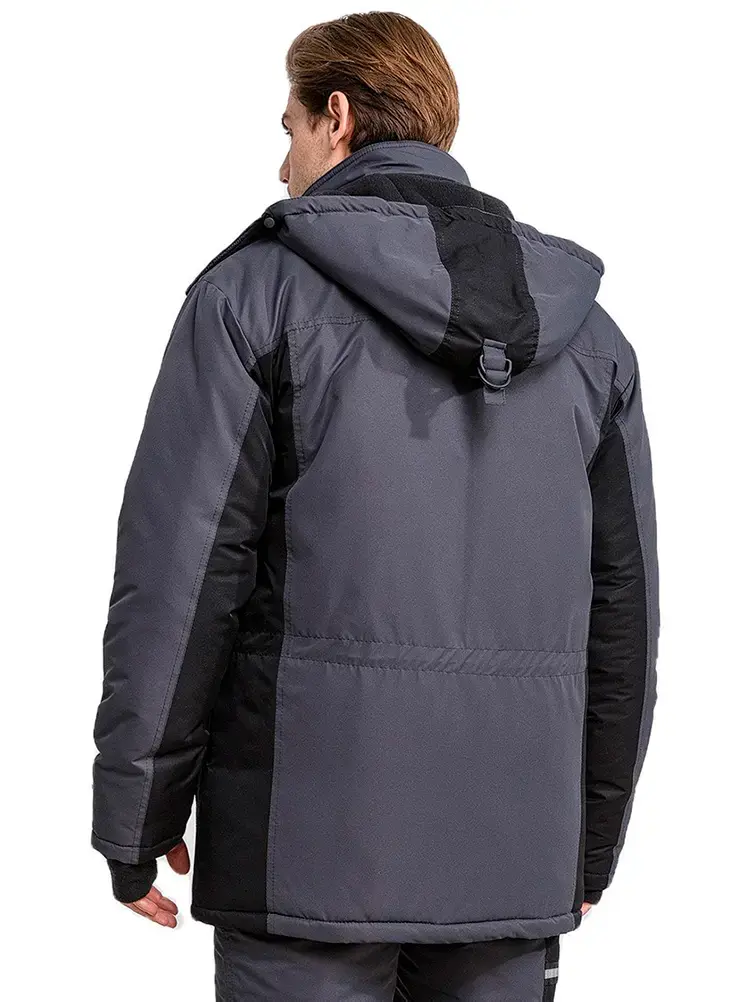 Куртка рабочая мужская зимняя утепленная RONTA KR930 MEMBRANE темно-серая, черная, лаймовая