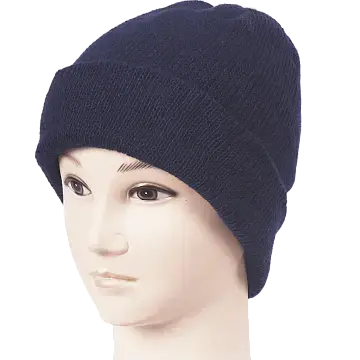 Шапка двойная п/ш т.синяя Шапка двойная п/ш т.синяя