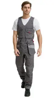 Полукомбинезон рабочий мужской летний RONTA PL3083 серый