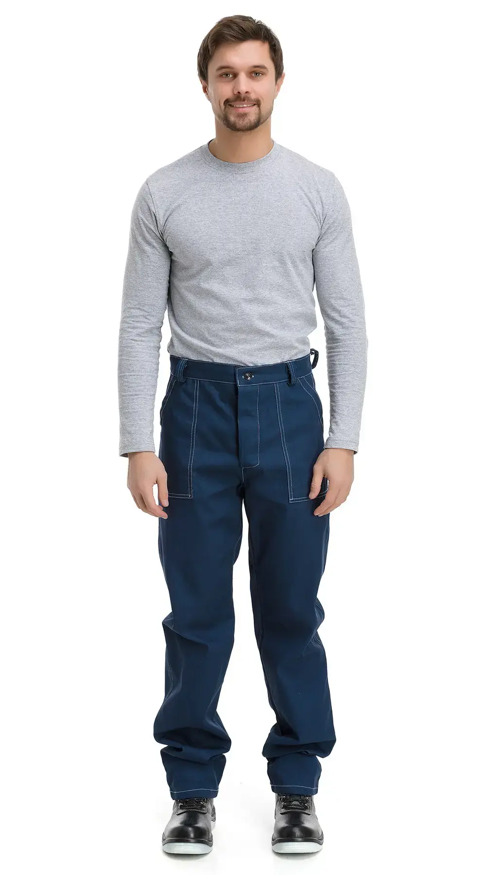 Костюм рабочий мужской летний RONTA KS332 с брюками темно-синий