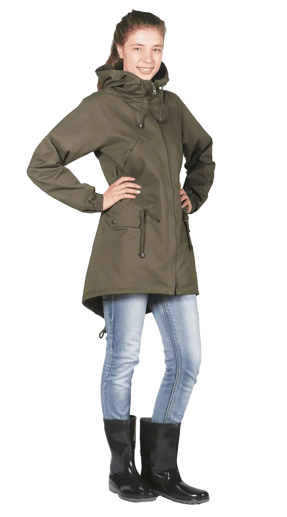 Куртка женская Парка (хаки, 100% хб) 