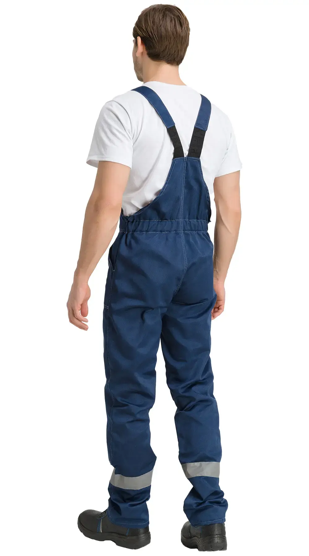 Костюм рабочий мужской летний RONTA KS812 с полукомбинезоном темно-синий, васильковый