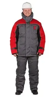 Куртка рабочая мужская зимняя утепленная RONTA KR581 темно-серая, красная, черная Куртка рабочая мужская зимняя утепленная RONTA KR581 темно-серая, красная, черная