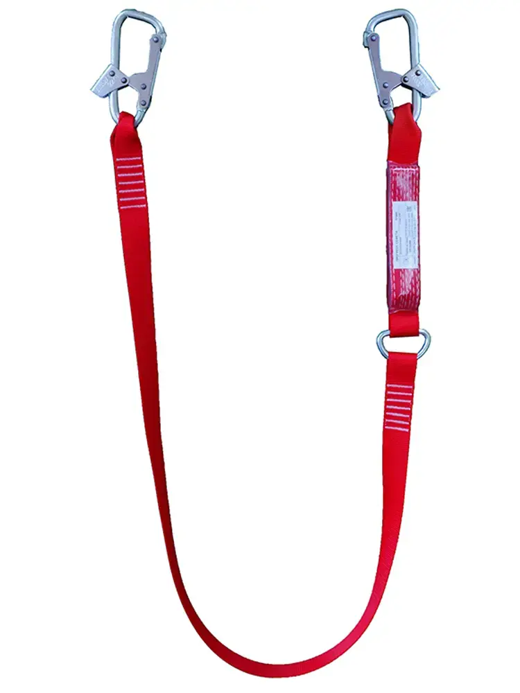 Строп из ленты с амортизатором, с монтажными карабинами