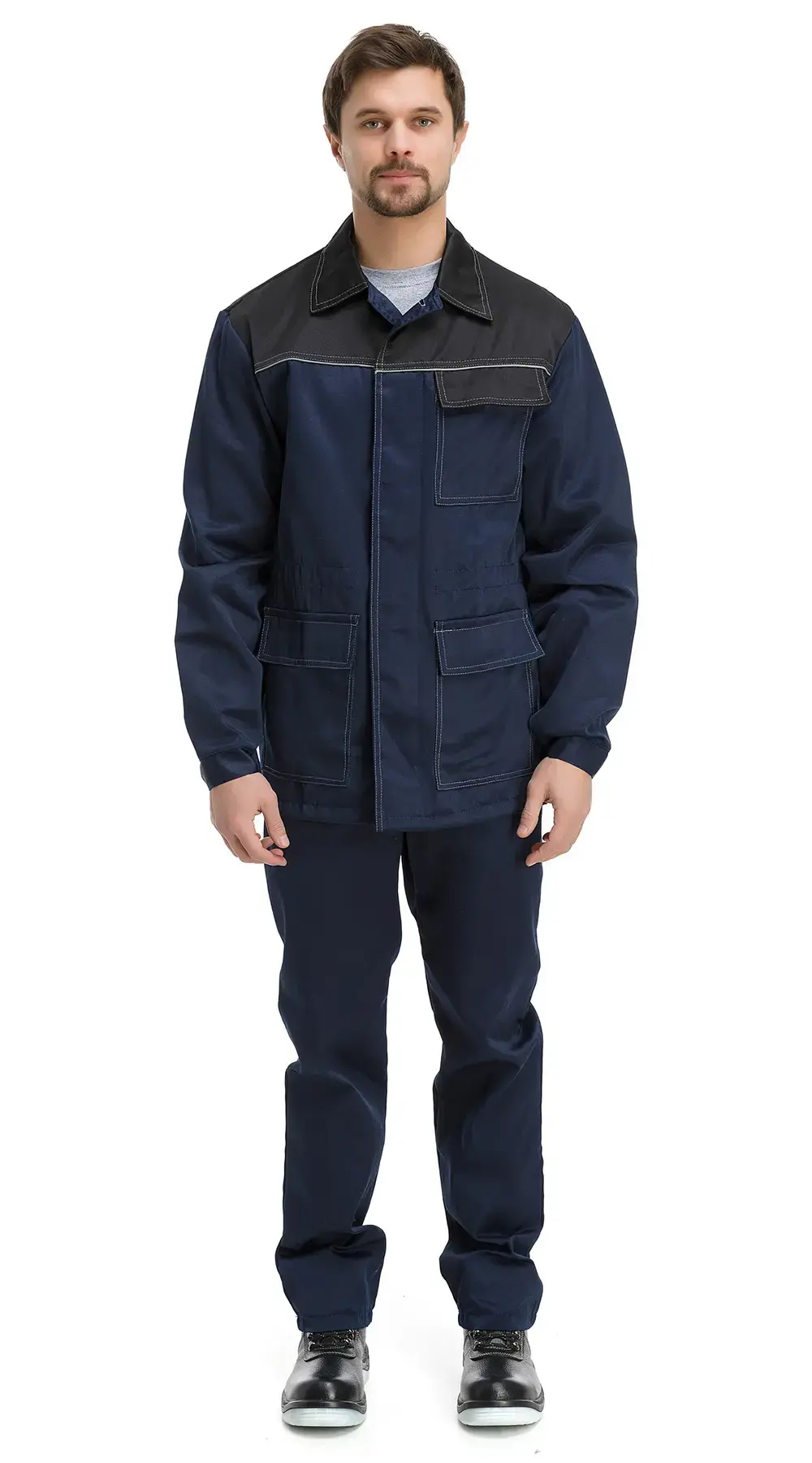 Костюм рабочий мужской летний RONTA KS520 темно-синий, черный