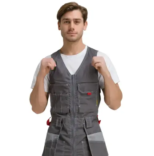 Полукомбинезон рабочий мужской летний RONTA PL3083 серый