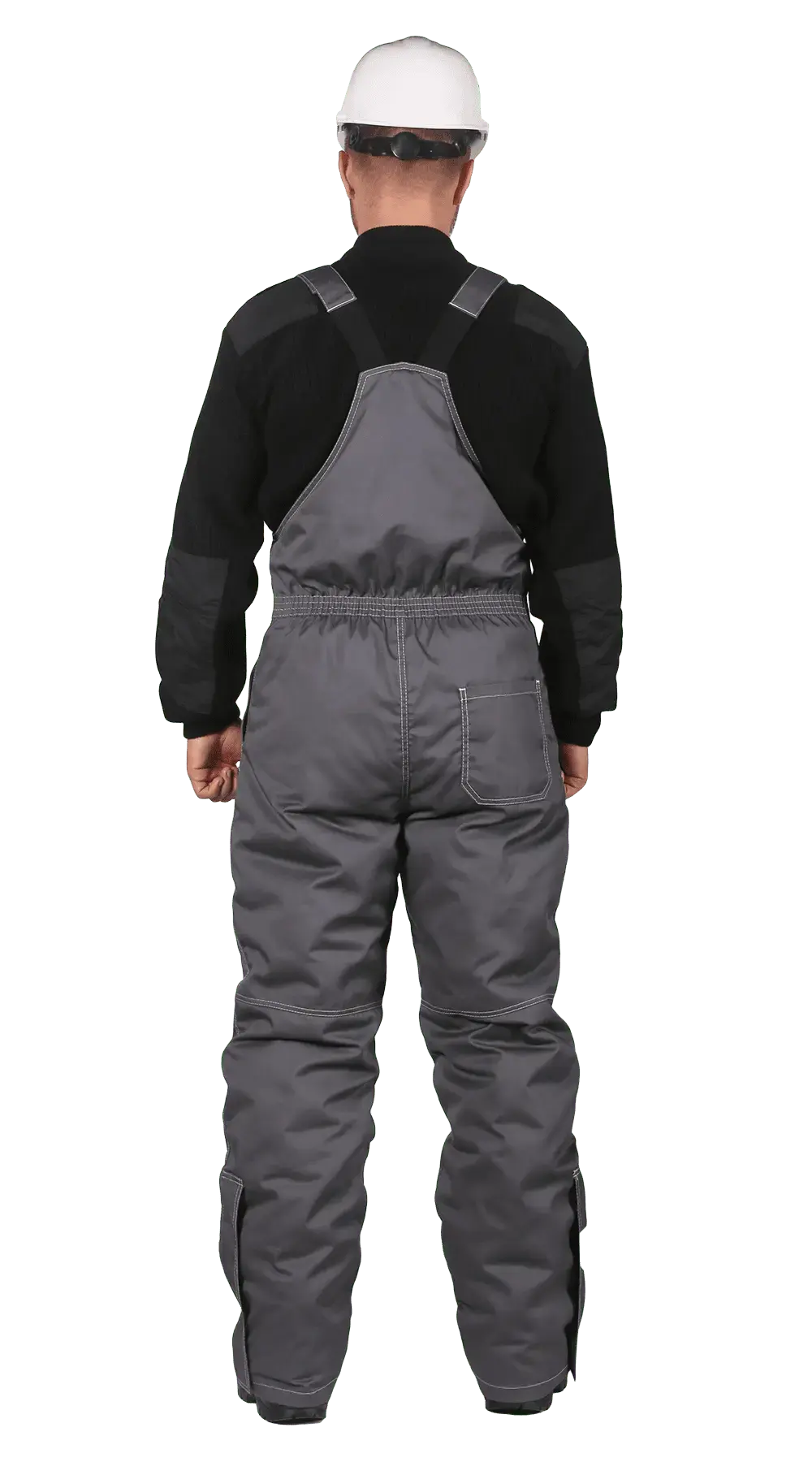 Полукомбинезон рабочий мужской утепленный зимний RONTA PL581 темно-серый