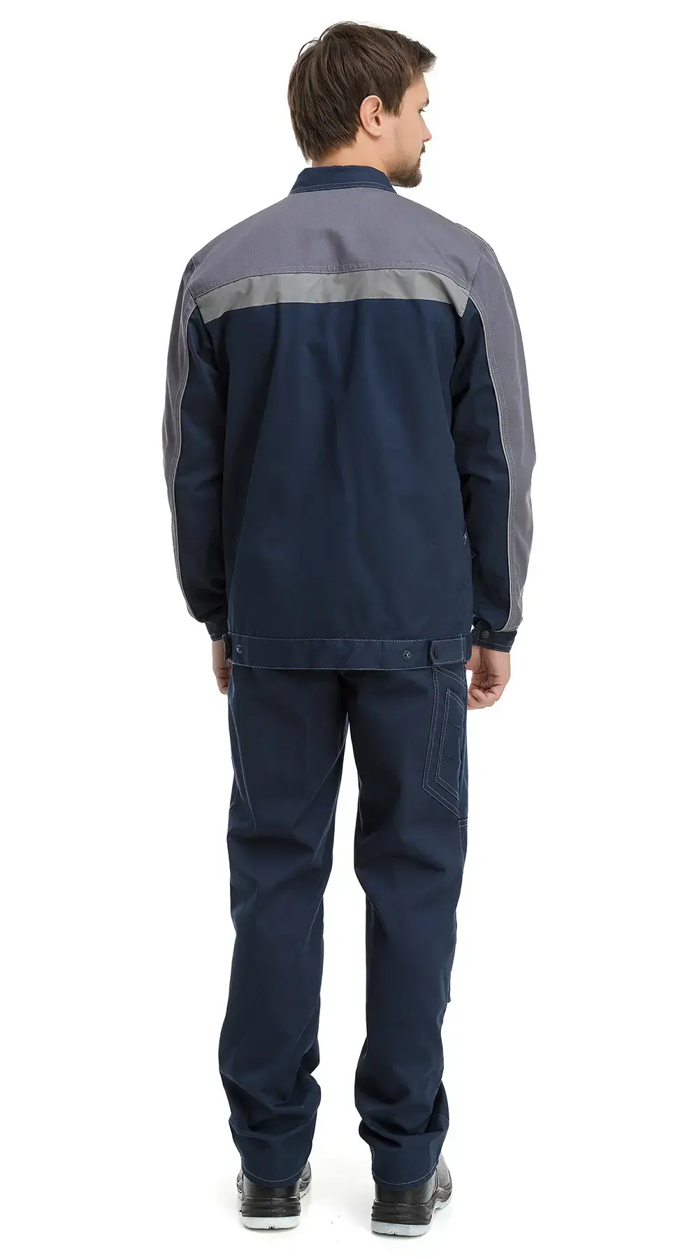 Костюм рабочий мужской летний RONTA KS804 с брюками темно-синий, серый