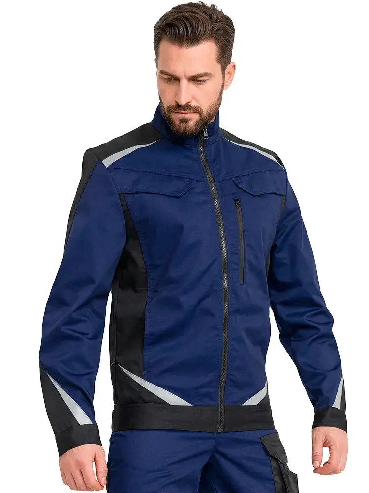 Куртка рабочая мужская летняя RONTA KR209 темно-синий, черный