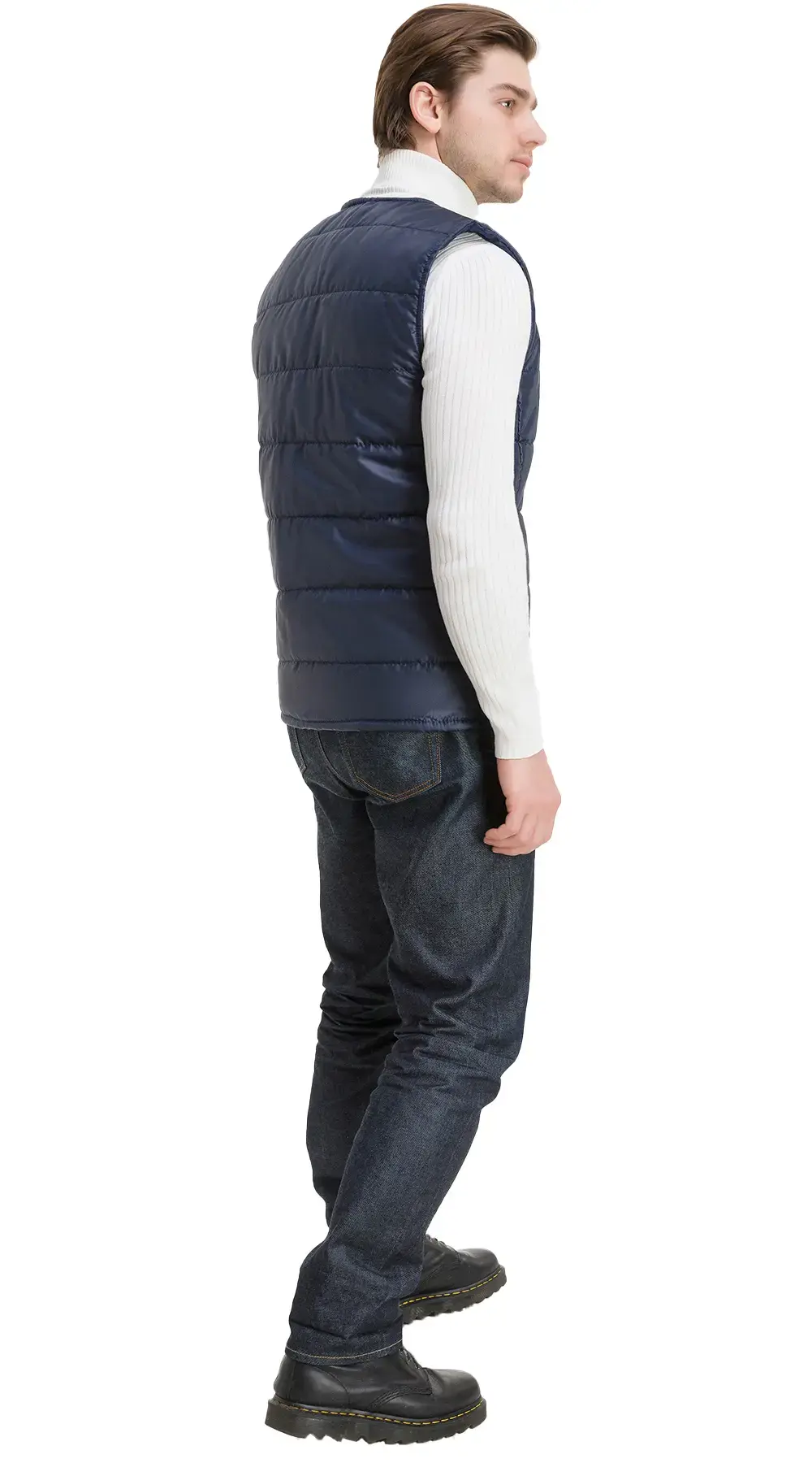 Жилет рабочий мужской утепленный зимний RONTA JT1004 темно-синий