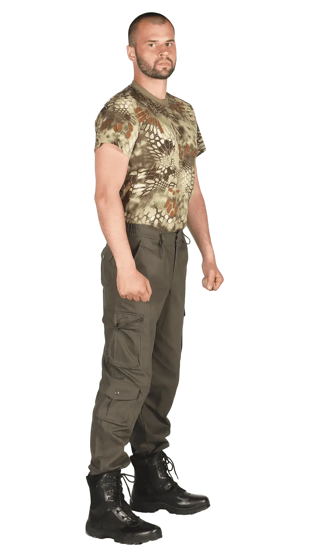 Брюки на резинке "Полигон" (хаки 33)