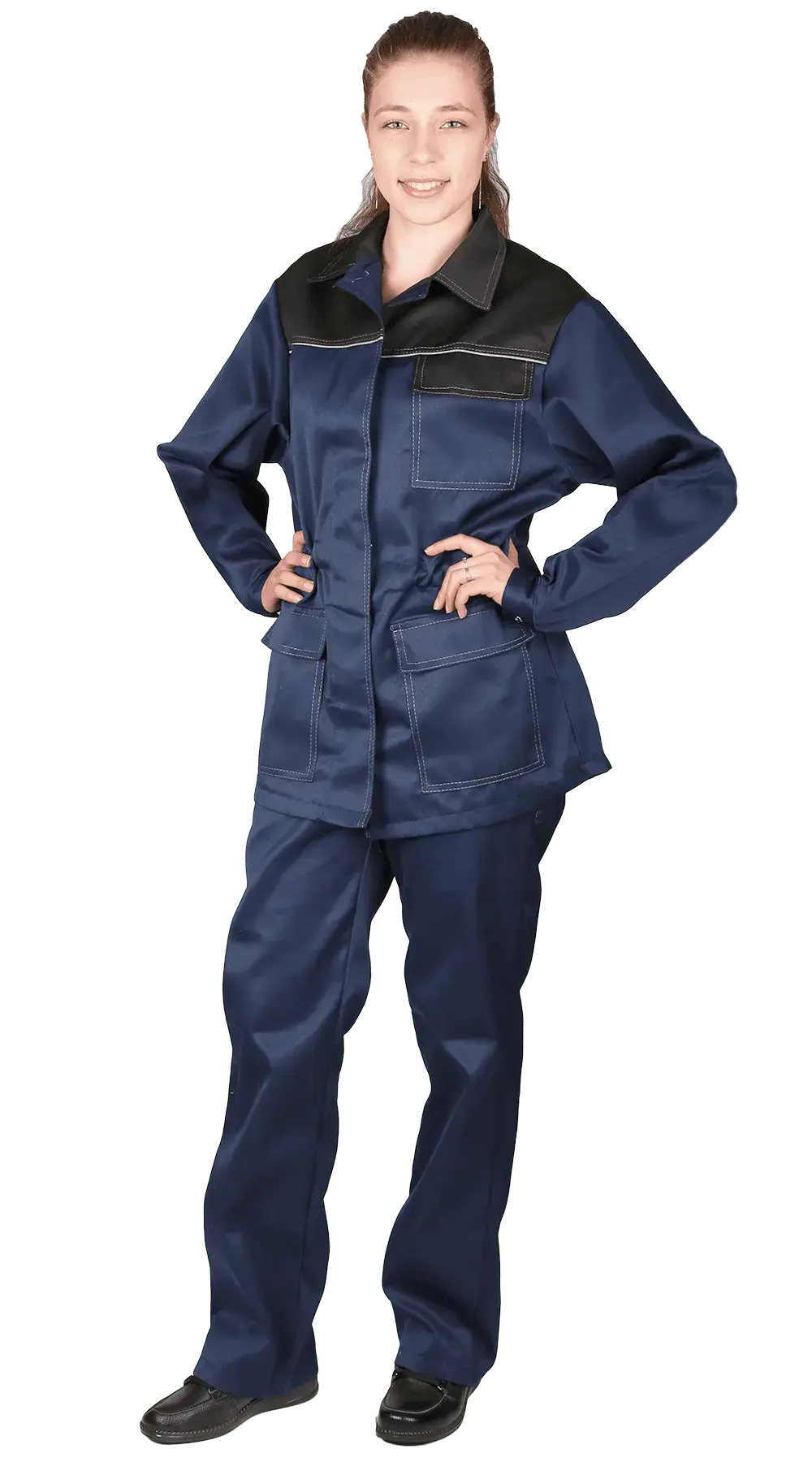 Костюм рабочий женский летний RONTA KS530 темно-синий, черный