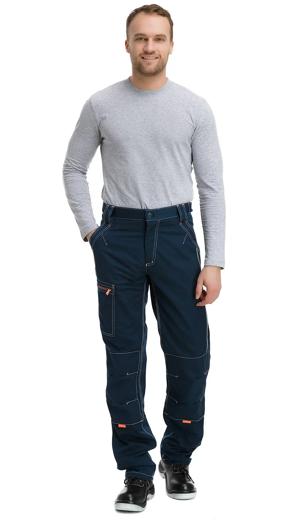 Брюки рабочие мужские летние Техноавиа "Скаймастер" темно-синие