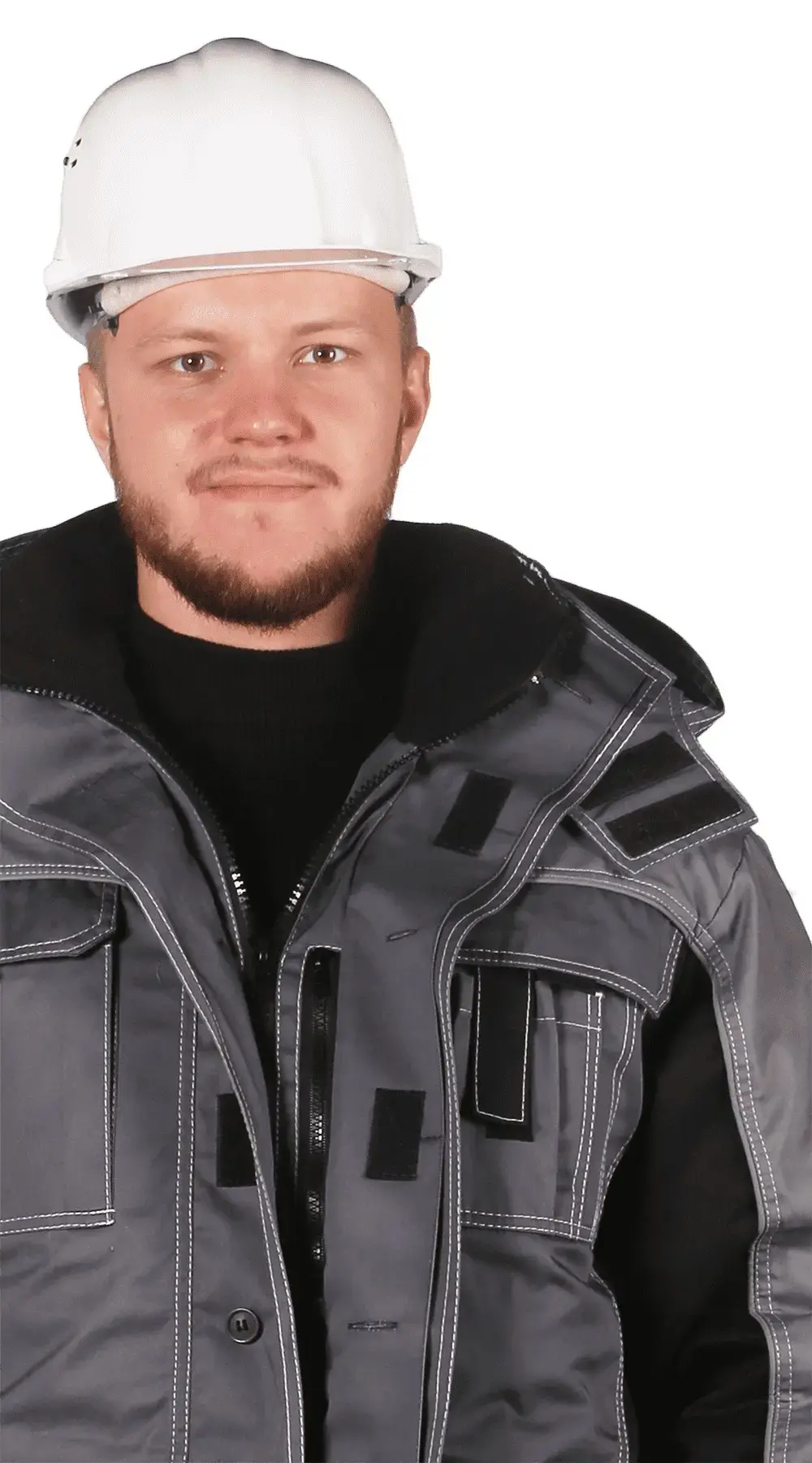 Куртка рабочая мужская зимняя утепленная RONTA KR581 темно-серая, светло-серая, черная