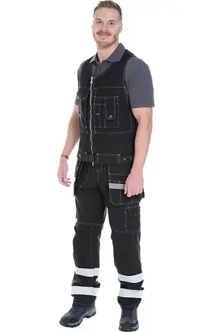 Жилет монтажника рабочий мужской летний RONTA JT905 черный