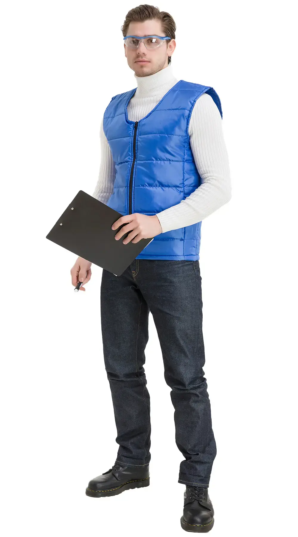 Жилет рабочий мужской утепленный зимний RONTA JT1005 васильковый