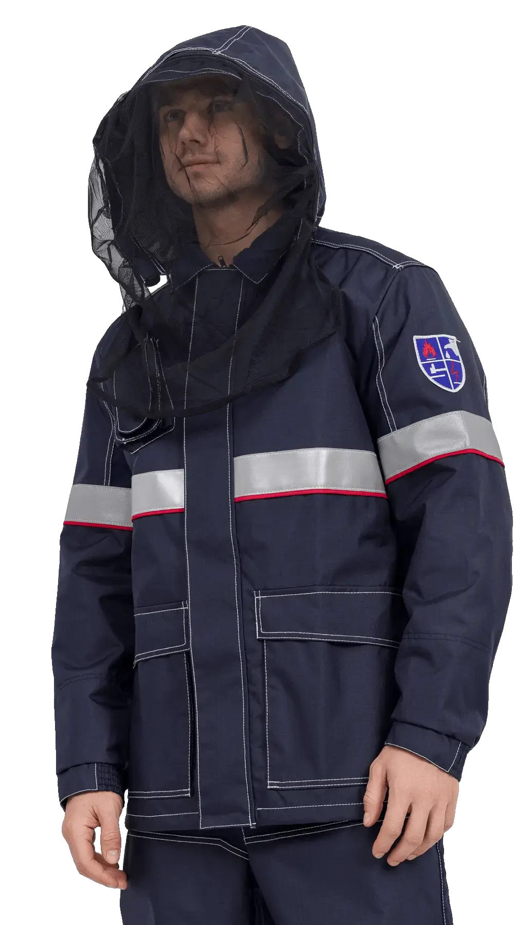 Костюм нефтяника мужской летний RONTA KS416 с полукомбинезоном темно-синий