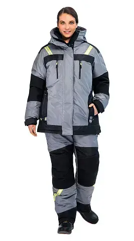 Куртка рабочая женская зимняя утепленная Восток-Сервис "ЛЕДИ УРАН" серая, черная Куртка рабочая женская зимняя утепленная Восток-Сервис "ЛЕДИ УРАН" серая, черная