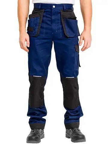 Брюки рабочие мужские летние RONTA BR204 темно-синие, черные