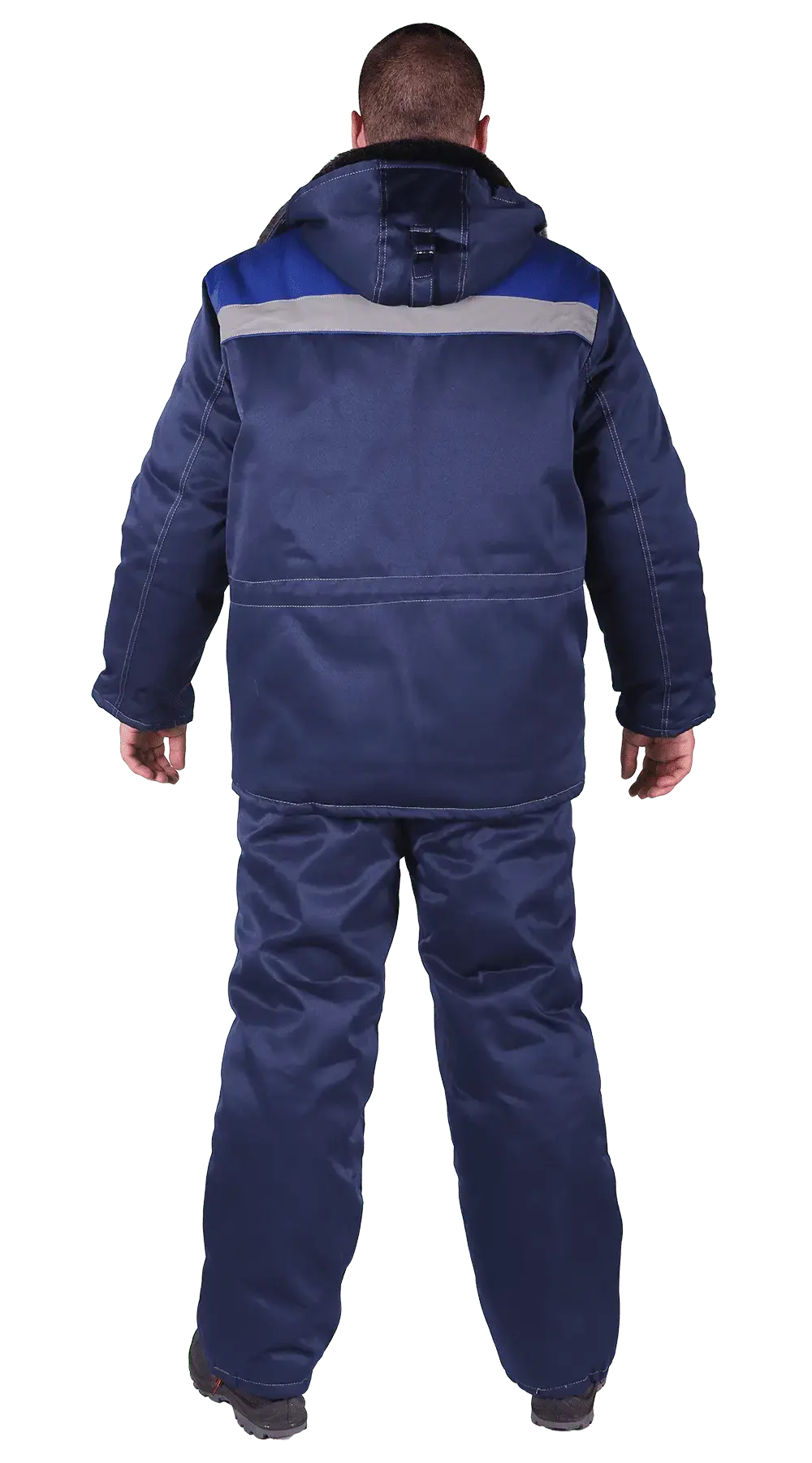 Костюм рабочий мужской утепленный зимний RONTA KS915 темно-синий, васильковый