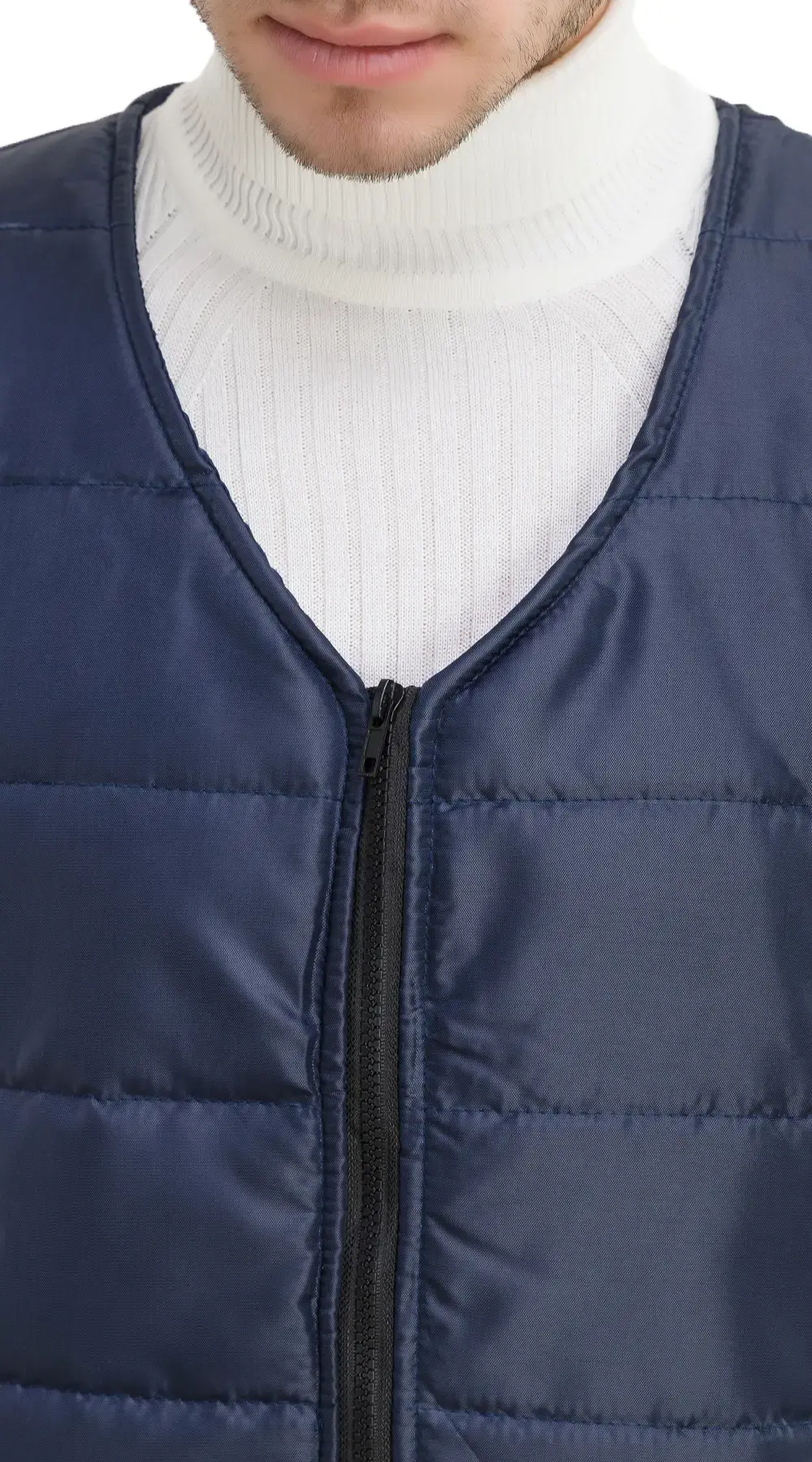 Жилет рабочий мужской утепленный зимний RONTA JT1004 темно-синий