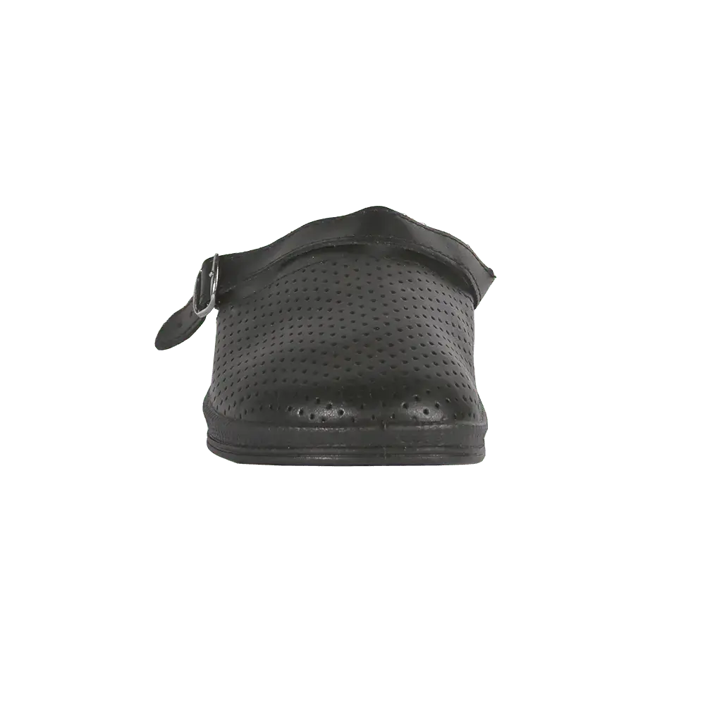 Сабо мужские кожаные черные