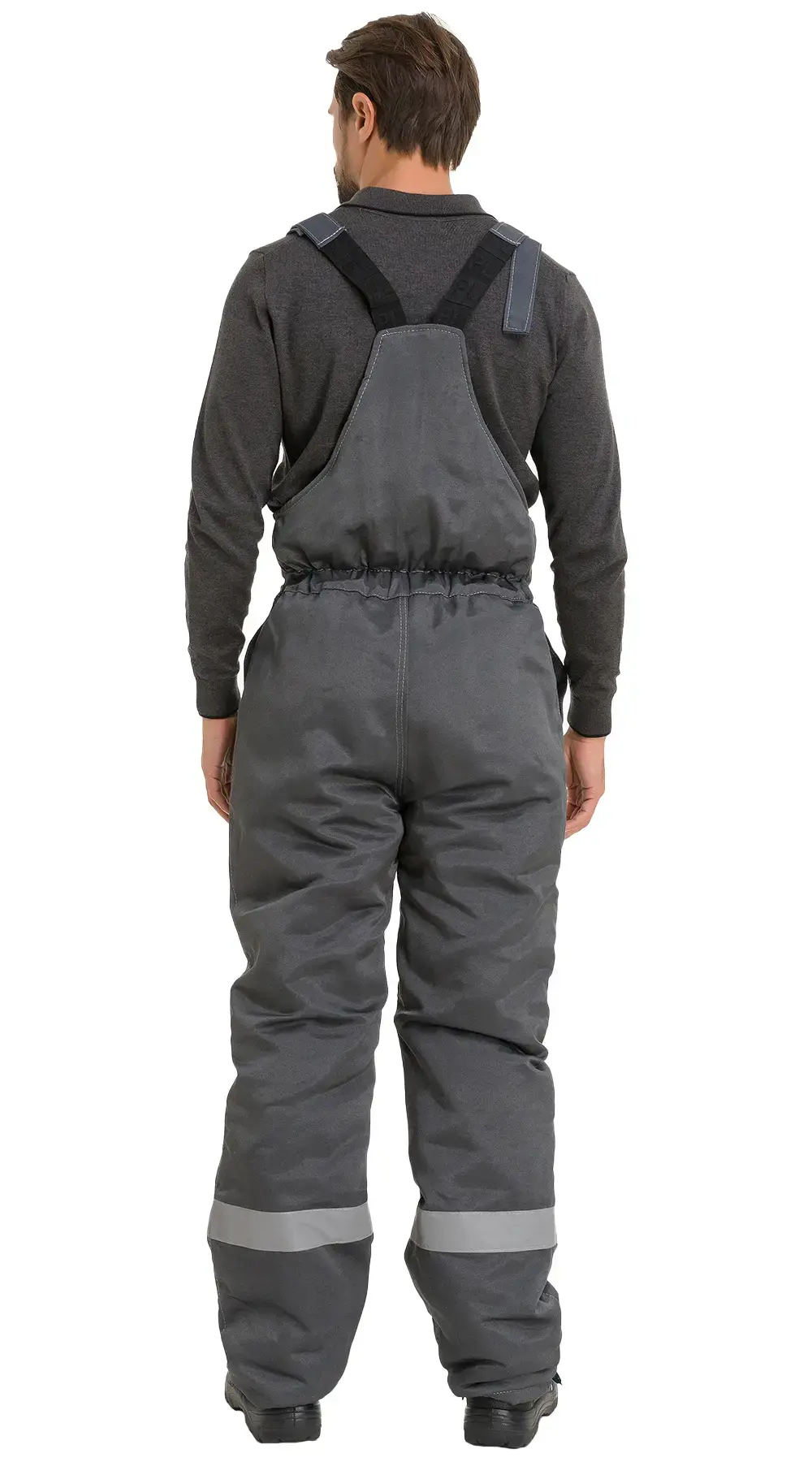 Костюм рабочий мужской утепленный зимний RONTA KS241 темно-серый, красный