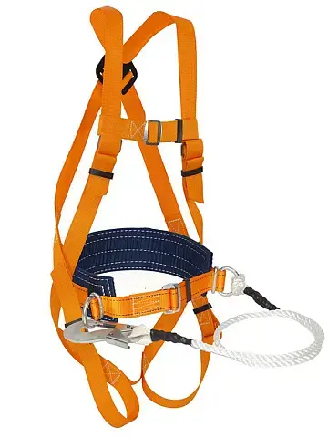 Удерживающая система с наплеч.и набед.лямками и стропом из каната УС 2 ВЖ