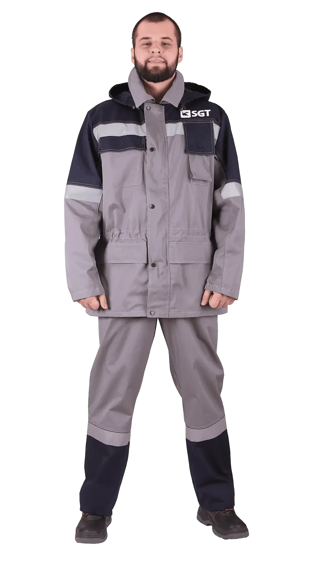 Костюм рабочий мужской летний RONTA KSSGT светло-серый, темно-серый