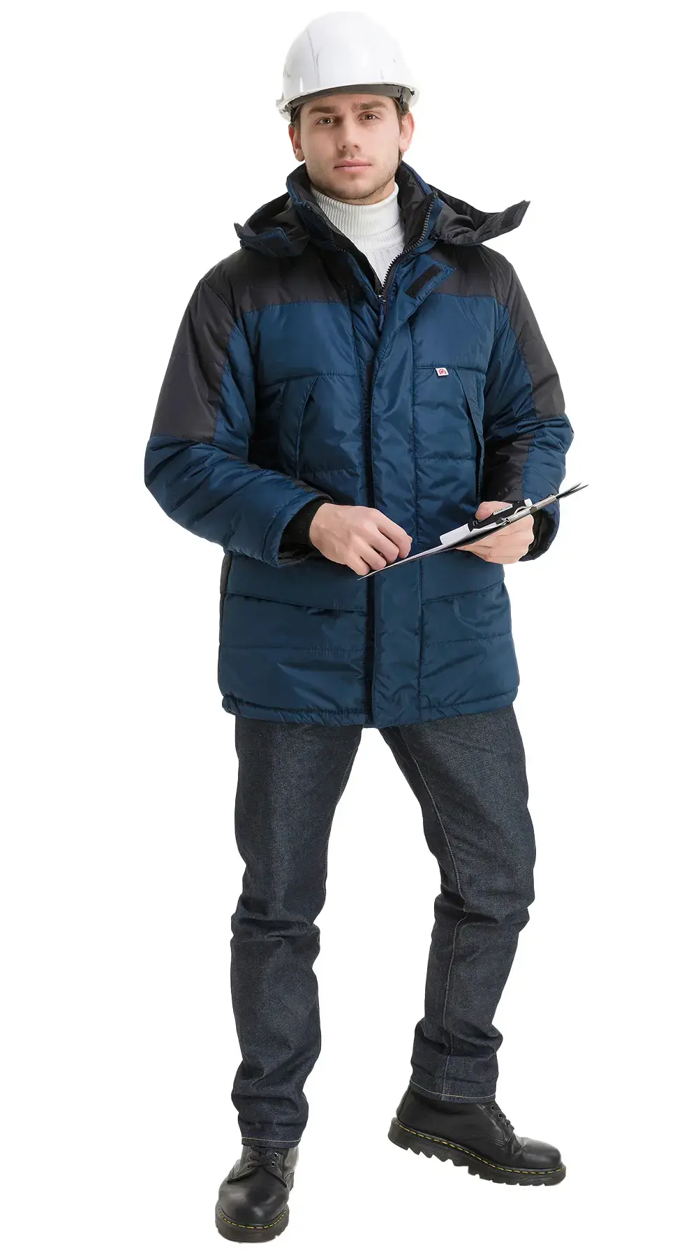 Куртка рабочая мужская зимняя утепленная Эталон "Сити" синяя, черная