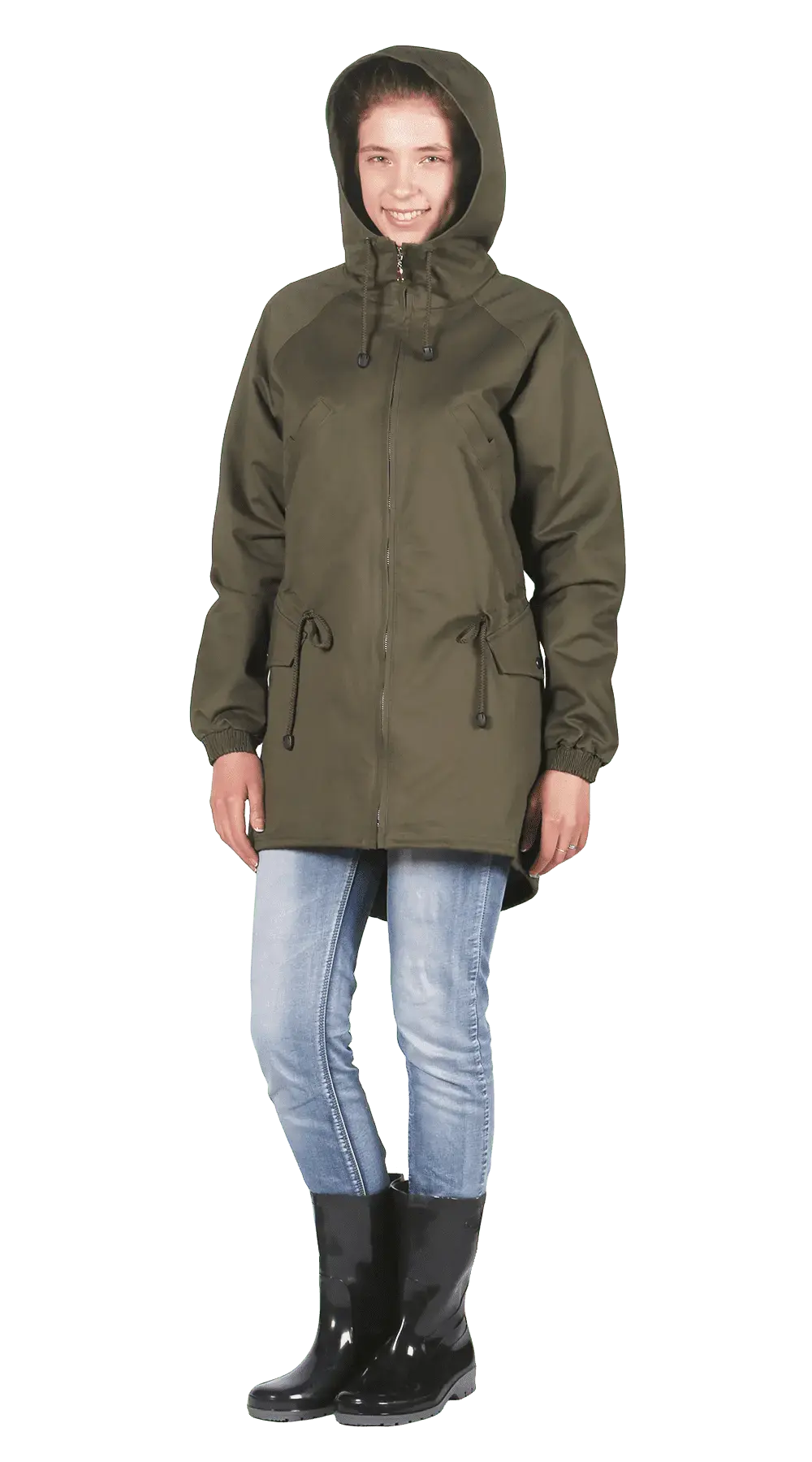 Куртка женская Парка (хаки, 100% хб) 