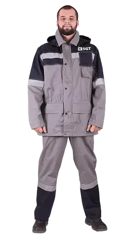 Костюм рабочий мужской летний RONTA KSSGT светло-серый, темно-серый Костюм рабочий мужской летний RONTA KSSGT светло-серый, темно-серый