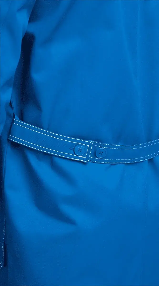 Халат рабочий мужской летний RONTA HL542 васильковый, темно-синий