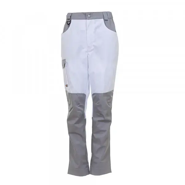 Брюки женские рабочие BRODEKS KS328, белый/серый