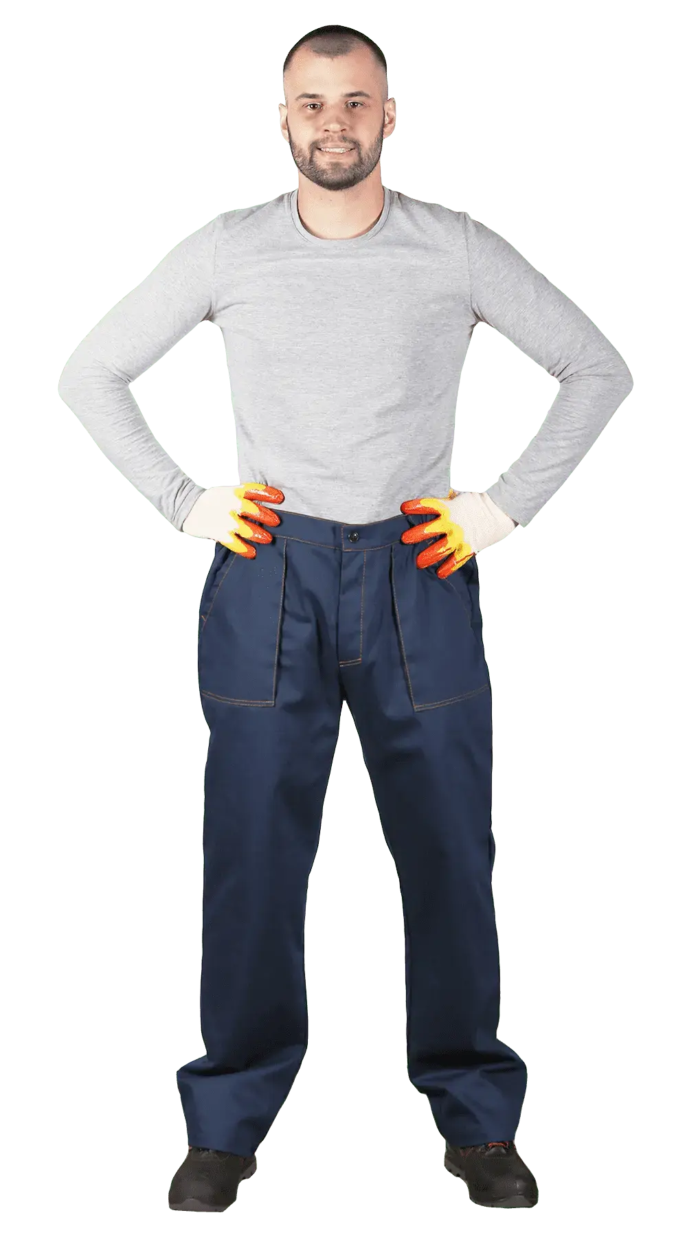 Костюм рабочий мужской летний RONTA KS291 с брюками темно-синий