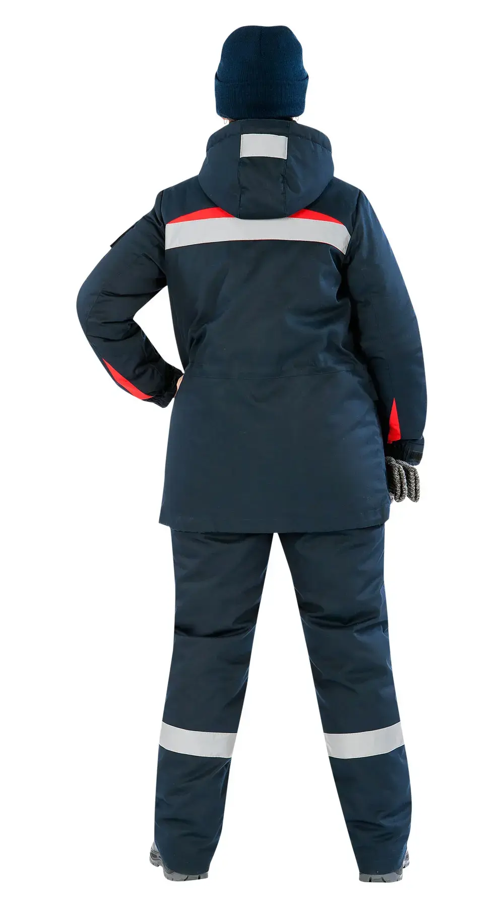 Куртка рабочая женская зимняя утепленная Восток-Сервис "ЛЕДИ АНГАРА" темно-синяя