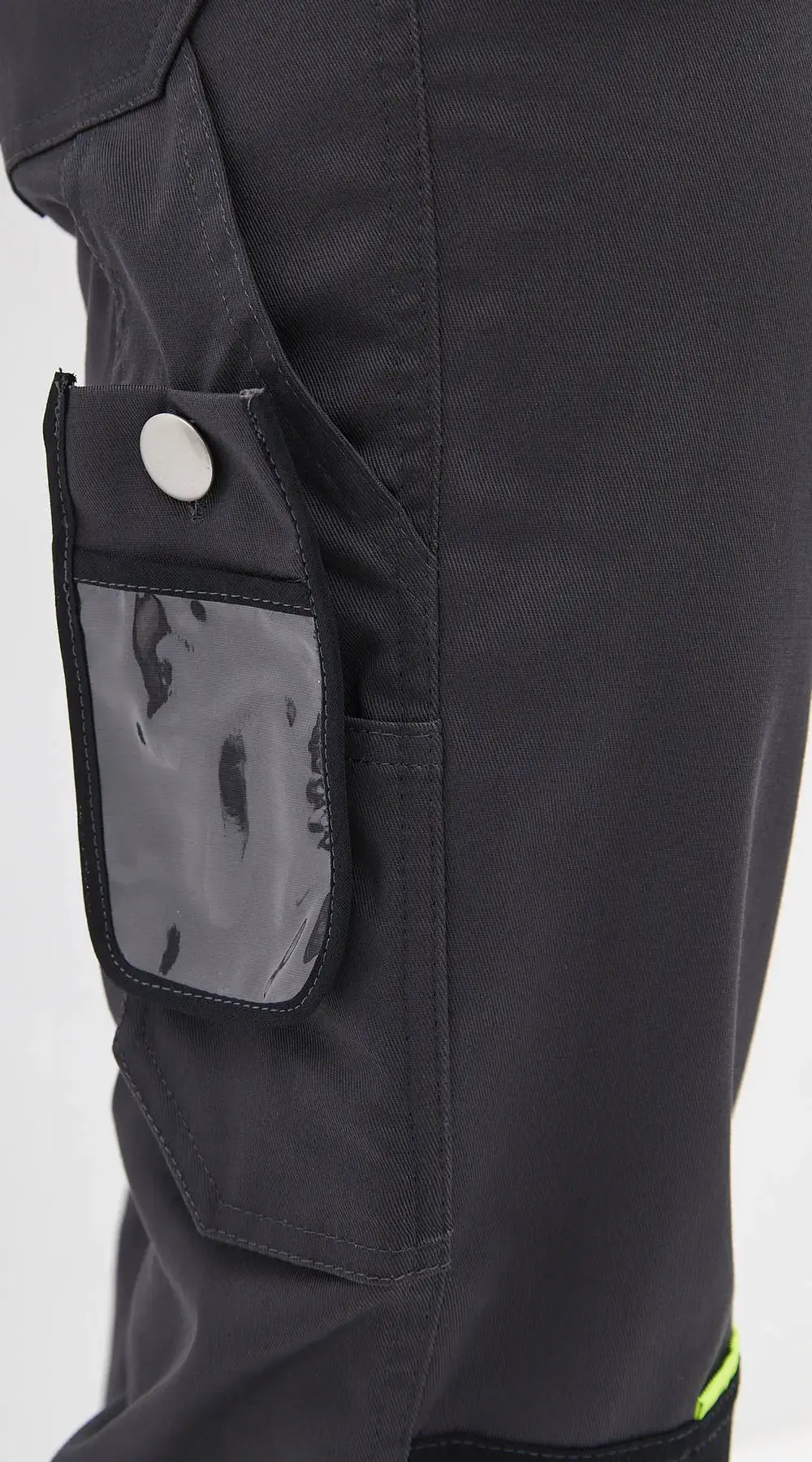 Брюки рабочие мужские летние RONTA BR814 темно-серые, черные, лаймовые