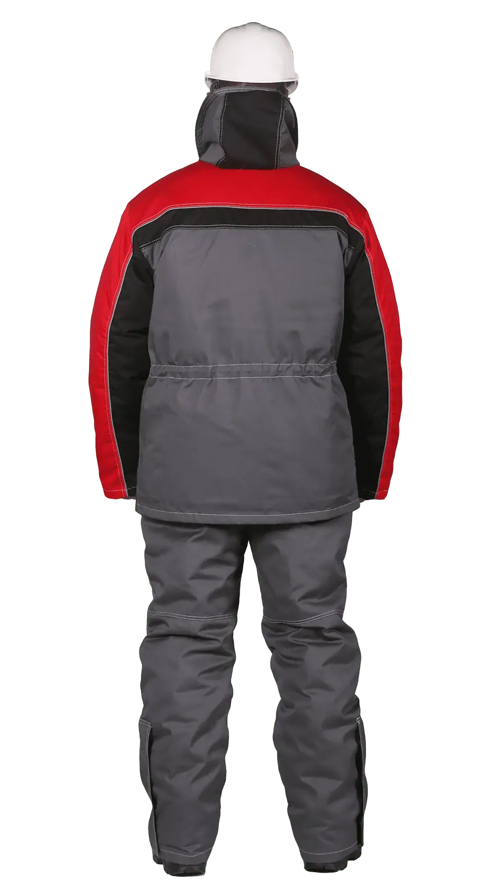 Костюм рабочий мужской утепленный зимний RONTA KS581 темно-серый, красный, черный