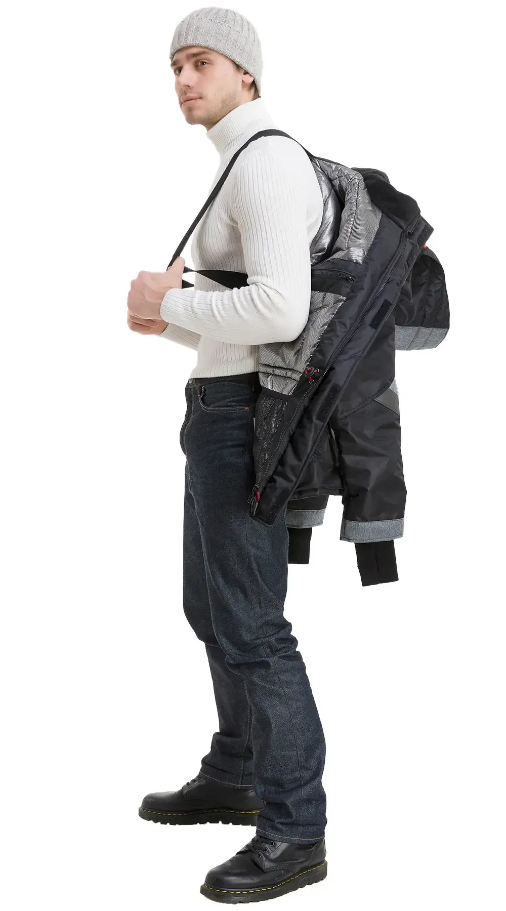 Куртка рабочая мужская зимняя утепленная Восток-Сервис "Траверс" черная, серая