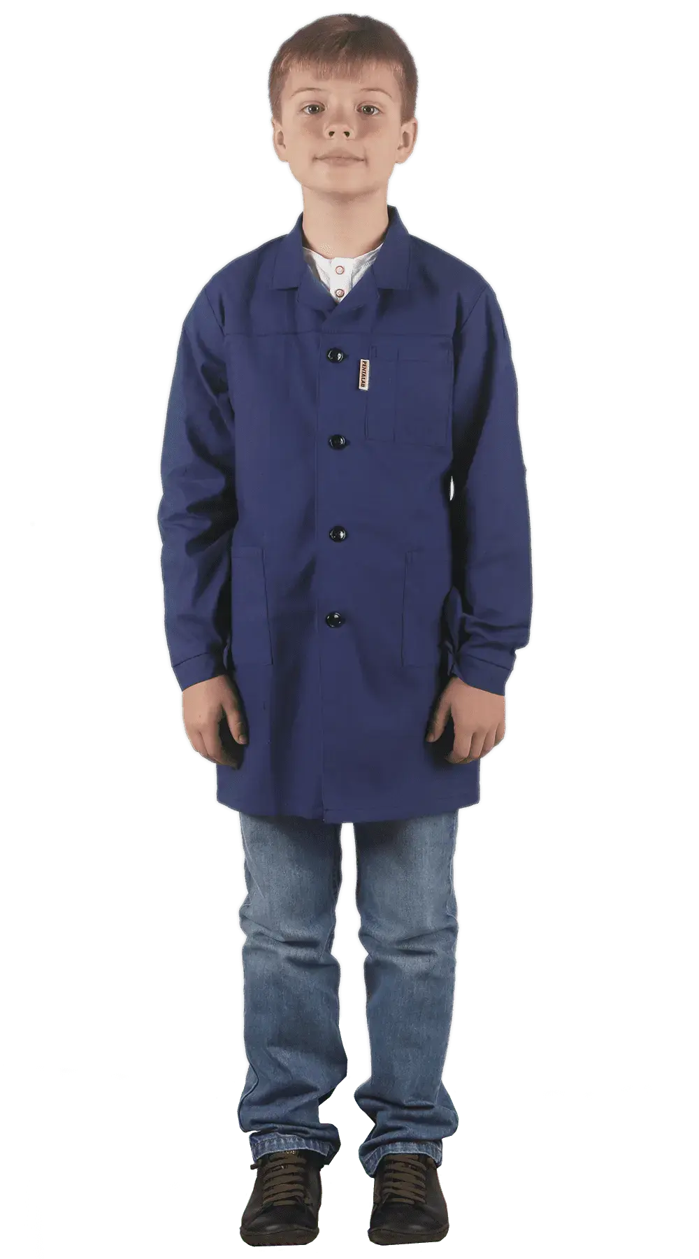 Халат "Стажер" т.синий