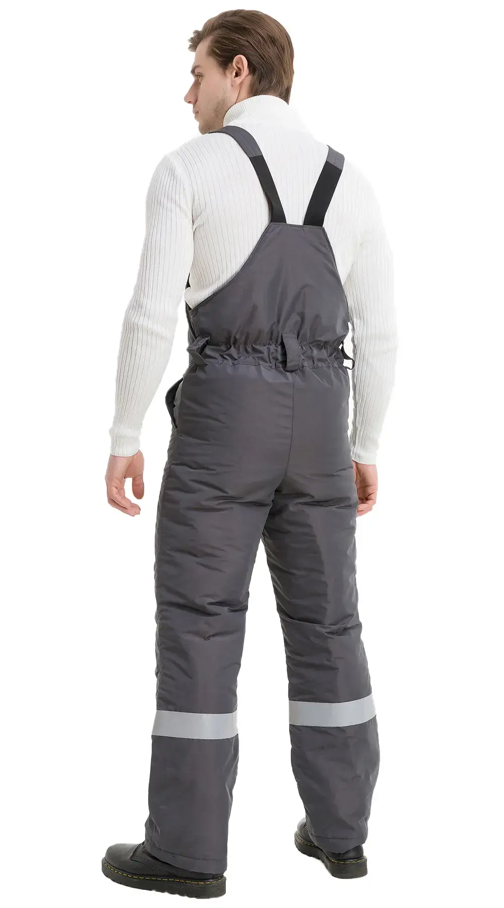 Полукомбинезон рабочий мужской утепленный зимний Восток-Сервис "Конструктор" серый