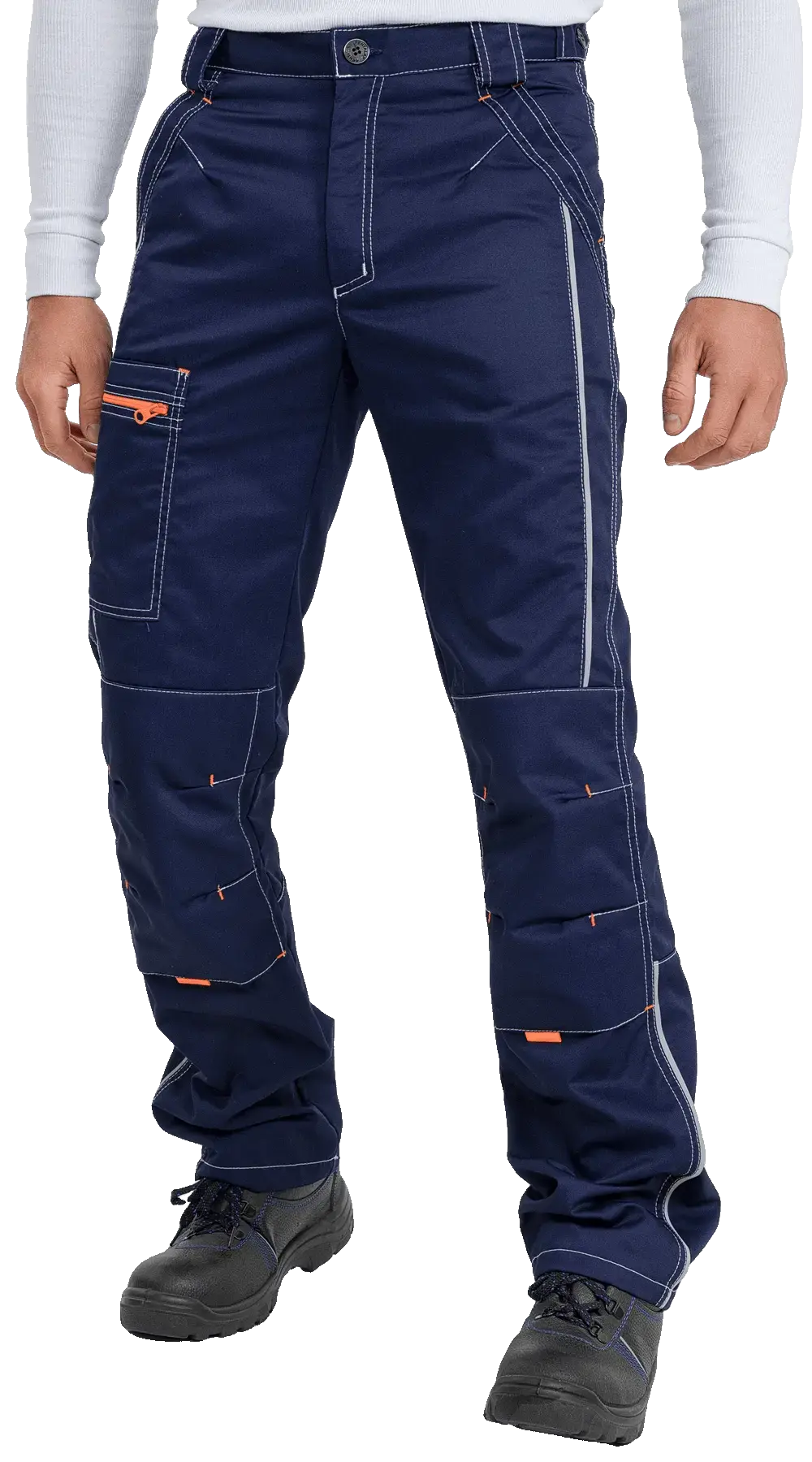 Брюки рабочие мужские летние RONTA BR208 темно-синие