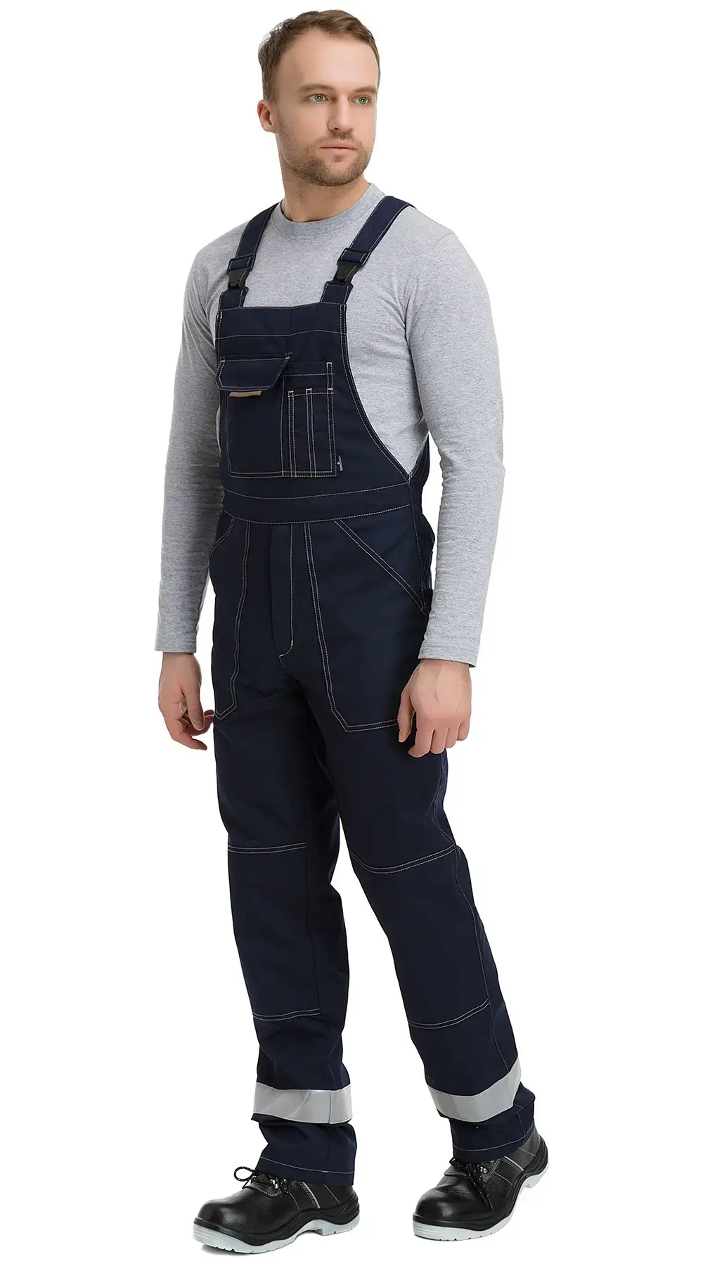 Костюм мужской летний Техноавиа "Техно СОП" с полукомбинезоном темно-синий