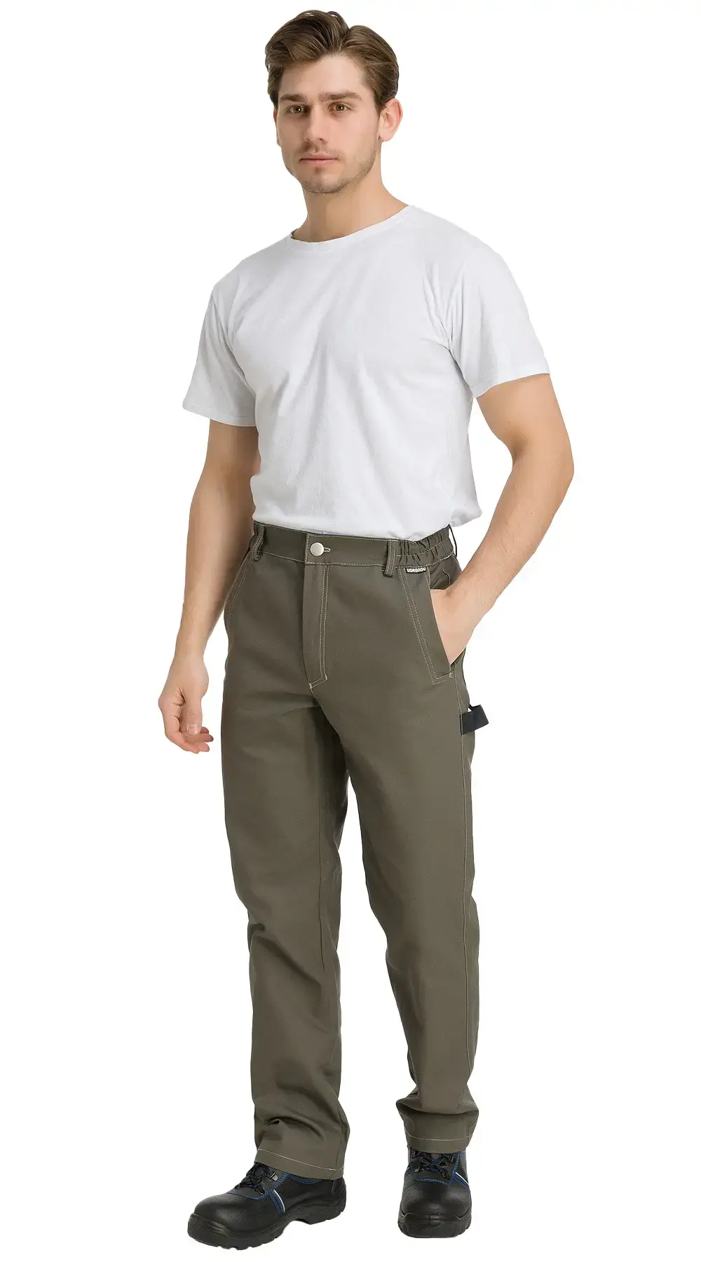Костюм рабочий мужской летний RONTA KS201 с брюками хаки Костюм рабочий мужской летний RONTA KS201 с брюками хаки