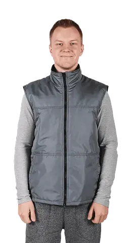 Жилет рабочий мужской утепленный зимний RONTA JT555 серый  Жилет рабочий мужской утепленный зимний RONTA JT555 серый