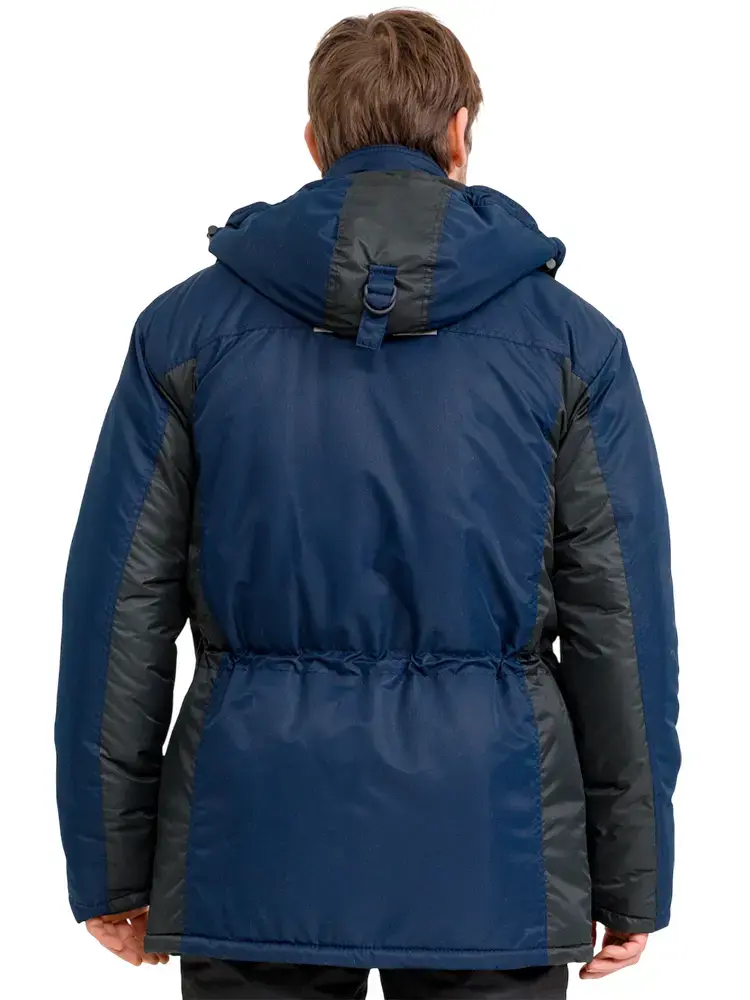 Куртка рабочая мужская зимняя утепленная RONTA KR930 MEMBRANE темно-синяя, черная