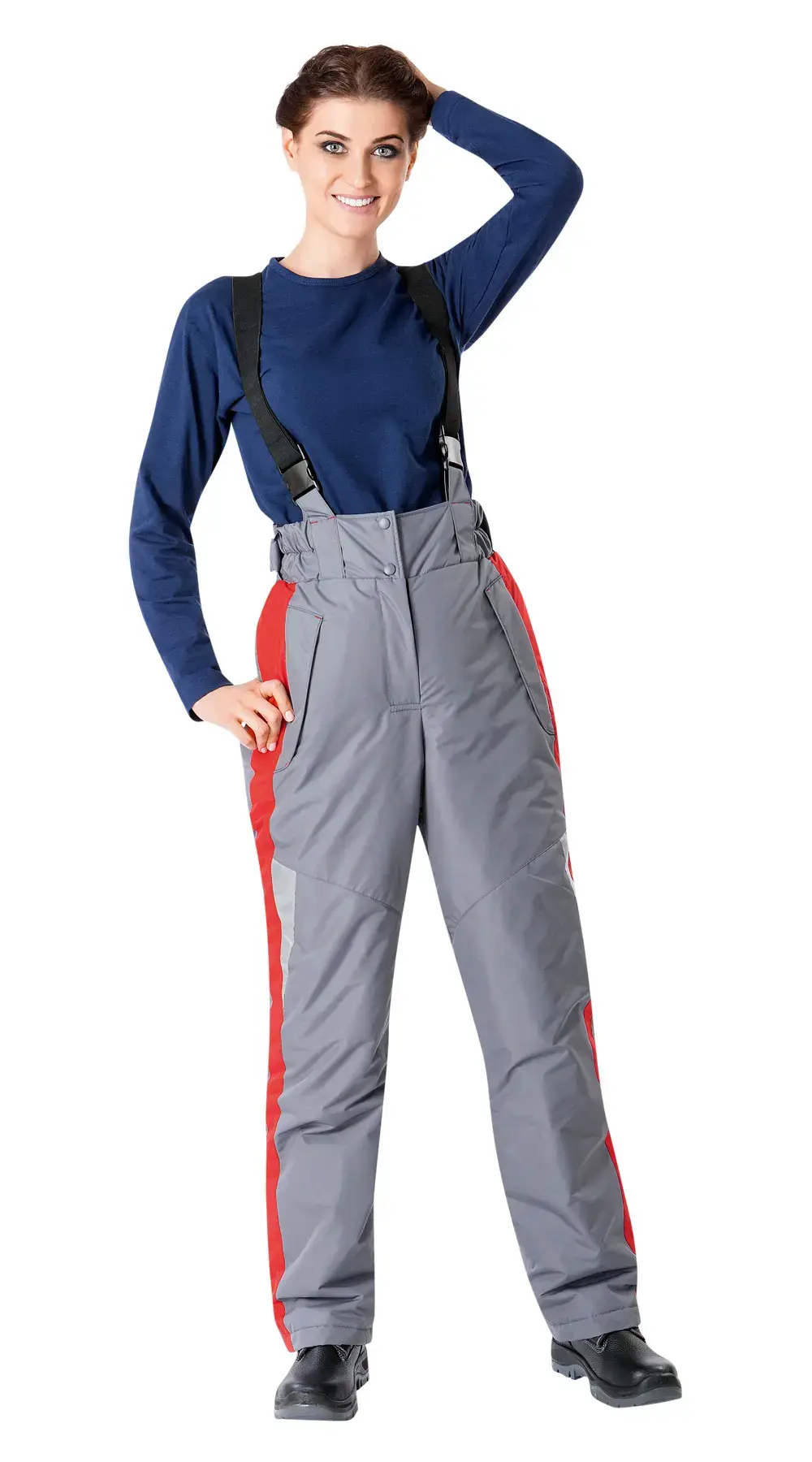 Куртка рабочая женская зимняя утепленная Восток-Сервис "ЛЕДИ СПЕЦ-1" серая, красная 