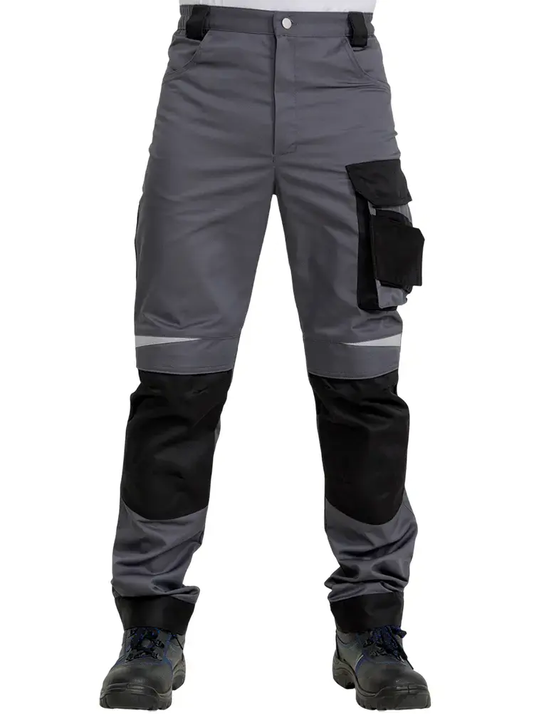 Брюки рабочие мужские летние RONTA BR209 темно-серые, черные