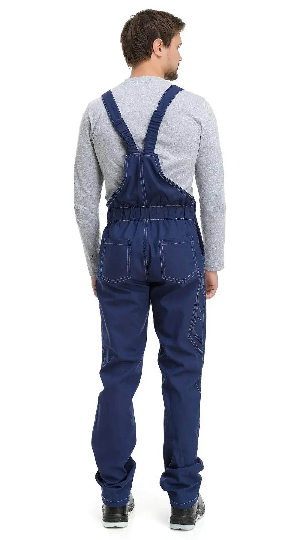 Костюм рабочий мужской летний RONTA KS220 с полукомбинезоном темно-синий